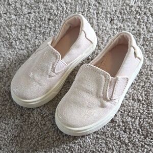 Toms Pink Canvas Slip-On Sneakers